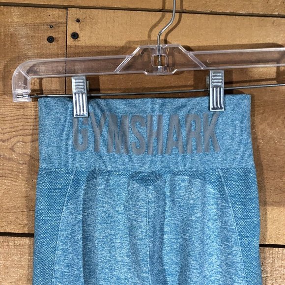 Gym Shark High Waisted Legging Seamless Womens Size Small Athletic Fitness Teal - Picture 8 of 10